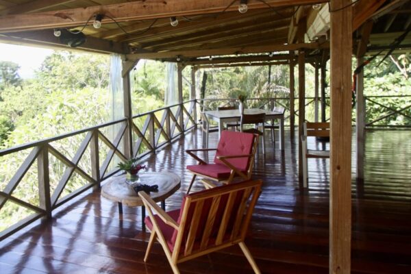 Terrasse supérieure - Eden Jungle Lodge- Panama